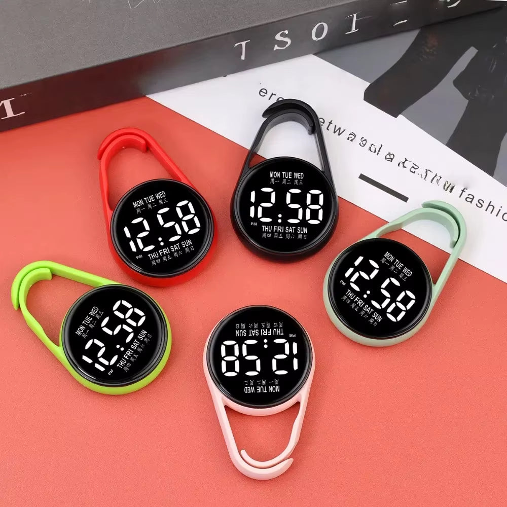 LED Electronic Hanging Watch Night Light Digital Electronic Hanging Watch Pocket Watch