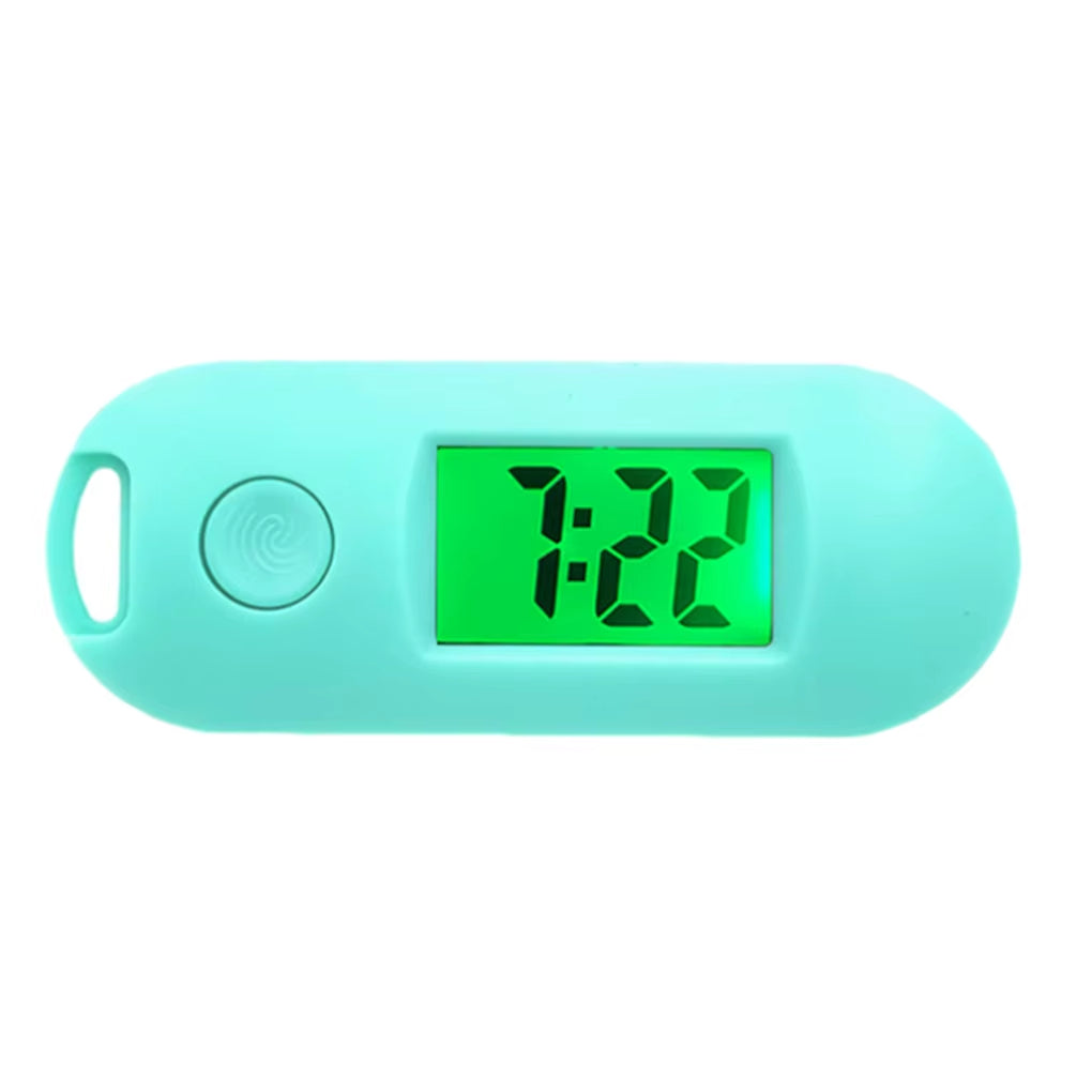 Digital Electronic Watch Keychain Luminous Function Practical Gifts Digital Electronic Pocket Watch