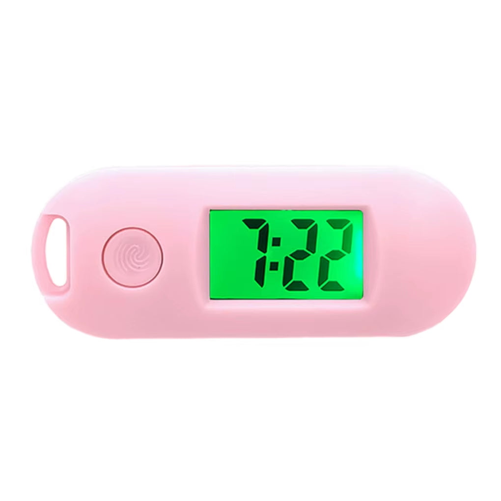 Digital Electronic Watch Keychain Luminous Function Practical Gifts Digital Electronic Pocket Watch