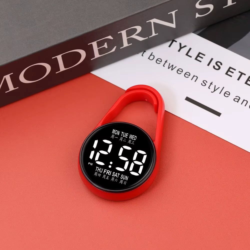 LED Electronic Hanging Watch Night Light Digital Electronic Hanging Watch Pocket Watch