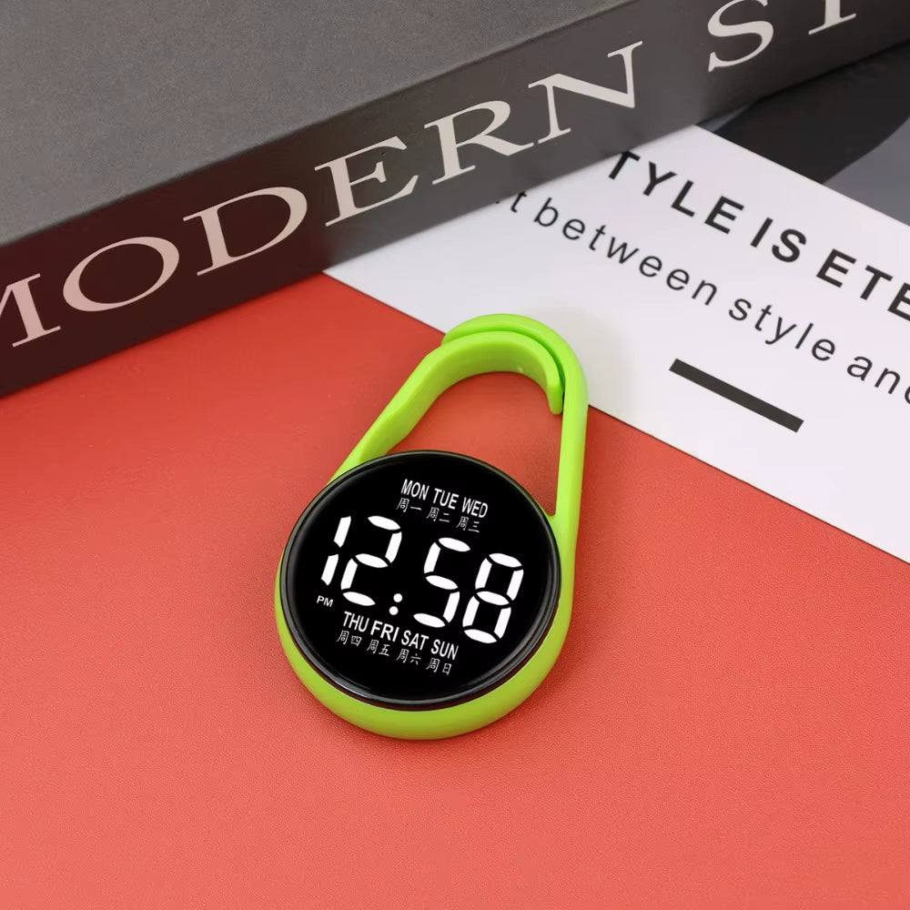 LED Electronic Hanging Watch Night Light Digital Electronic Hanging Watch Pocket Watch