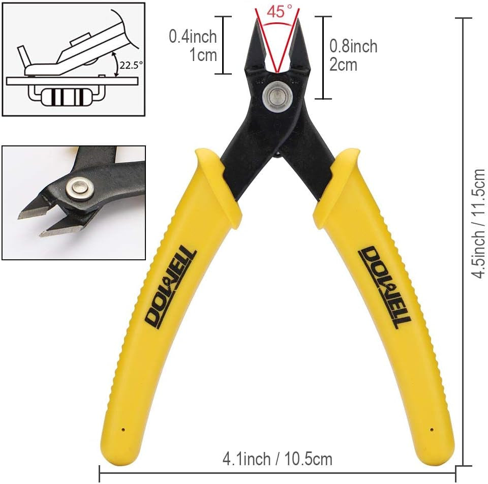 Micro Cutter Flush Cutter Soft Wire Cutters Professional Cutting Copper and Aluminum Wire Cables