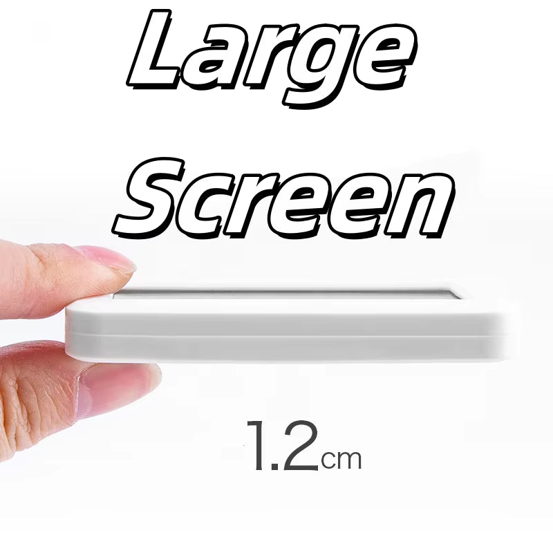 Thermometer Hygrometer Automatic Electronic Temperature Humidity Monitor Clock Large Screen Electronic Hygrometer Thermometer