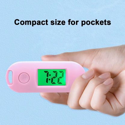 Digital Electronic Watch Keychain Luminous Function Practical Gifts Digital Electronic Pocket Watch