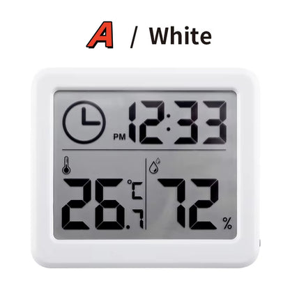 Thermometer Hygrometer Automatic Electronic Temperature Humidity Monitor Clock Large Screen Electronic Hygrometer Thermometer
