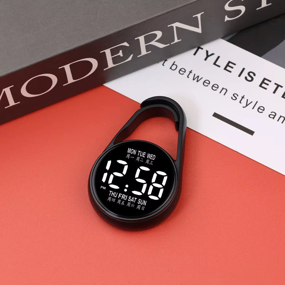 LED Electronic Hanging Watch Night Light Digital Electronic Hanging Watch Pocket Watch
